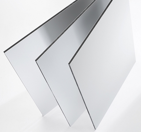 Art425_50x50 Dibound reflector KIT mirror/satin silver - white/black with pin