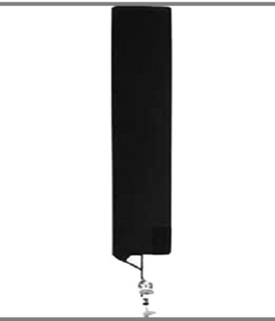 Art450_Flag solid black cutter 45x122cm/18×48